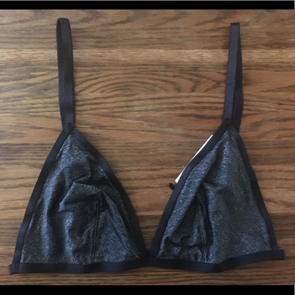 NWT VS S Unlined Black and Gray Bra